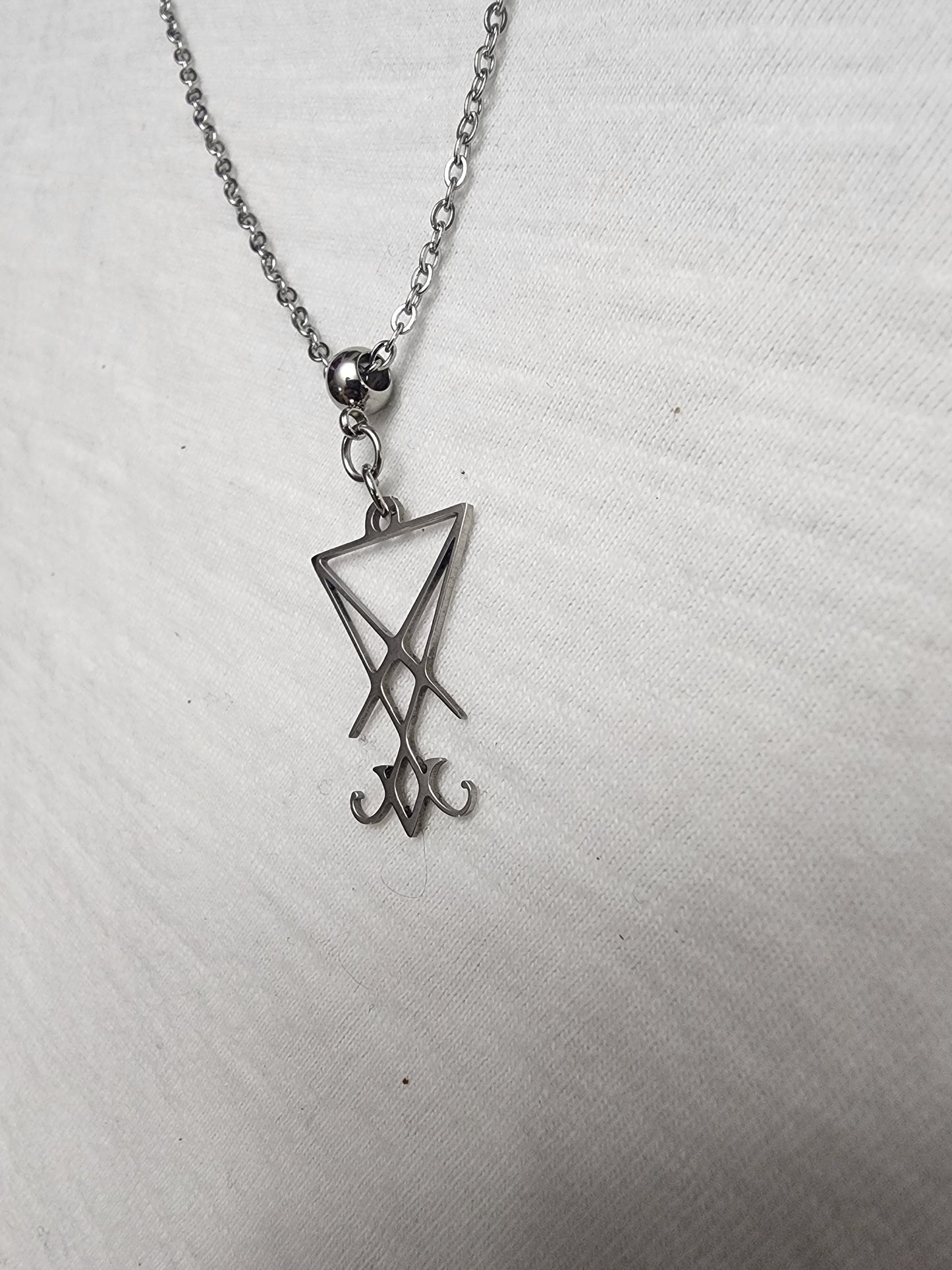 Lucifer sigil necklace