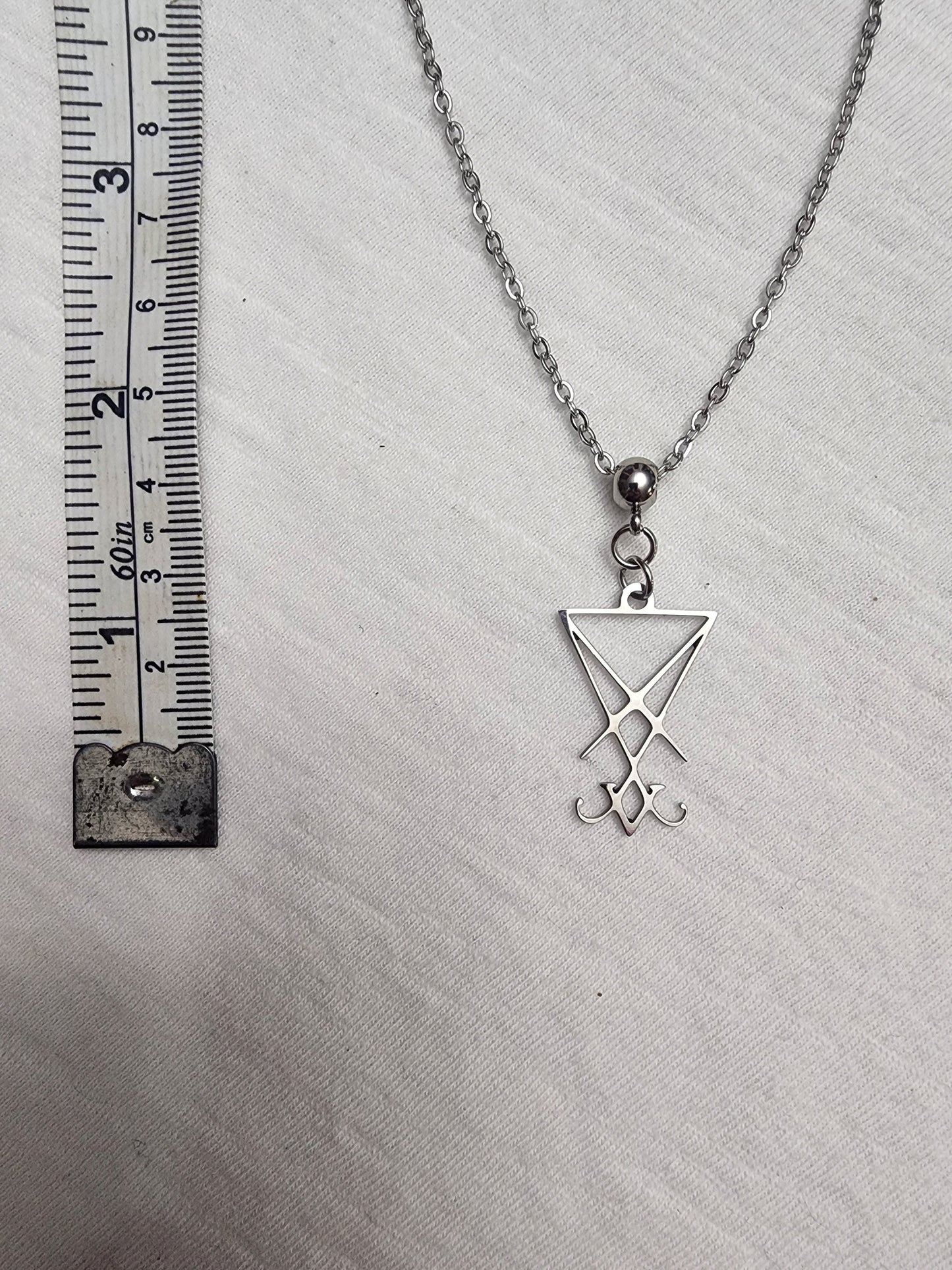 Lucifer sigil necklace