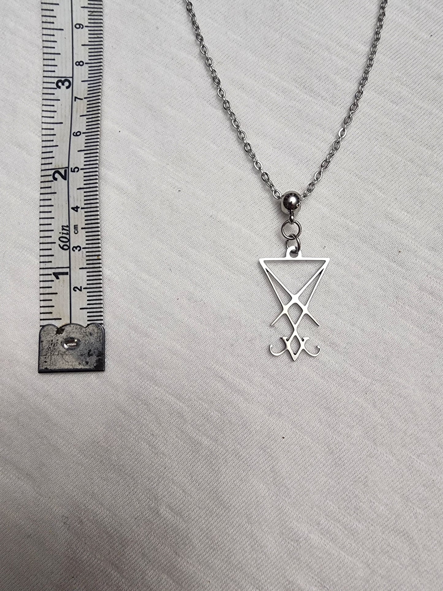 Lucifer sigil necklace