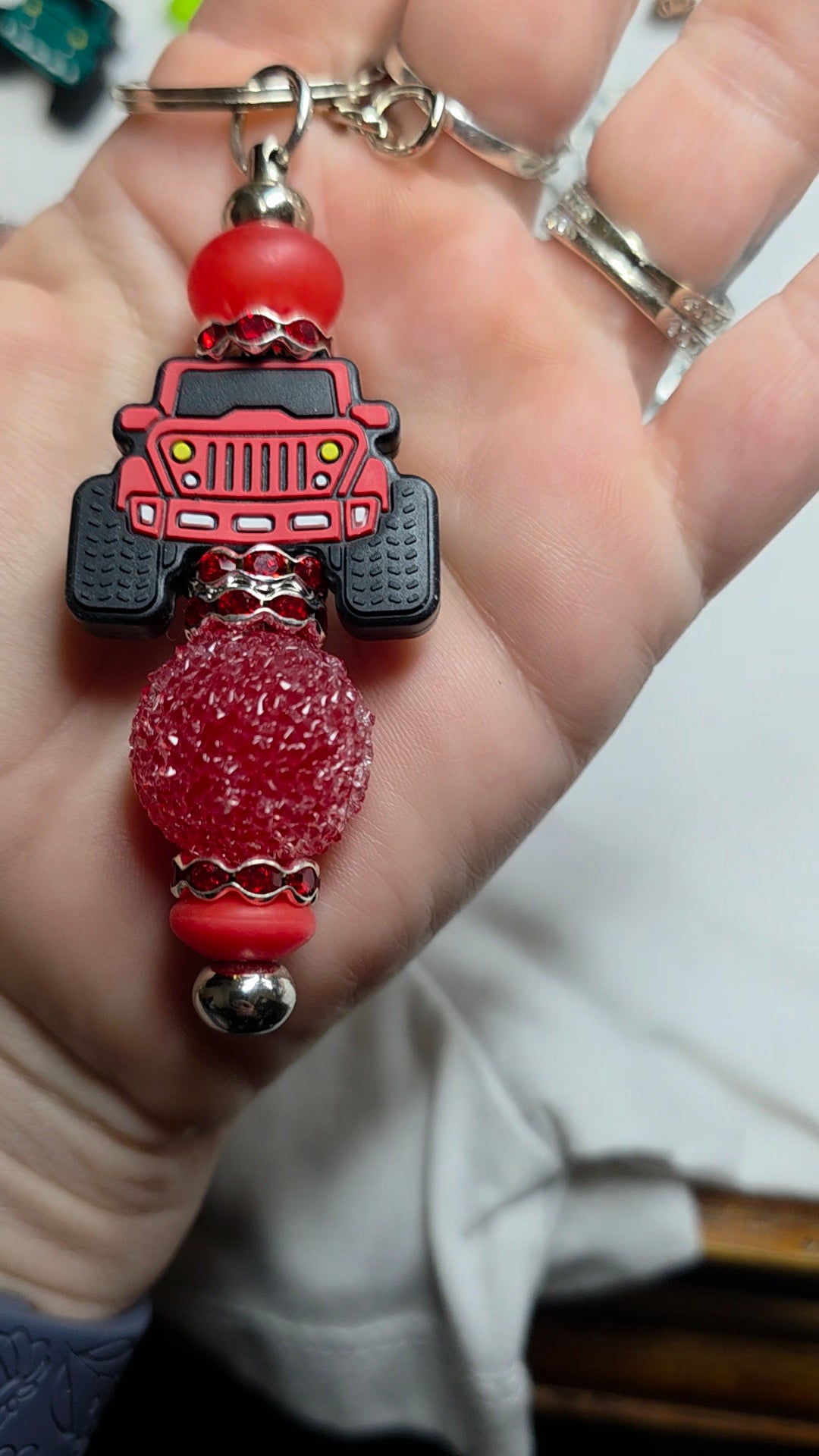 Red JEEP keychain