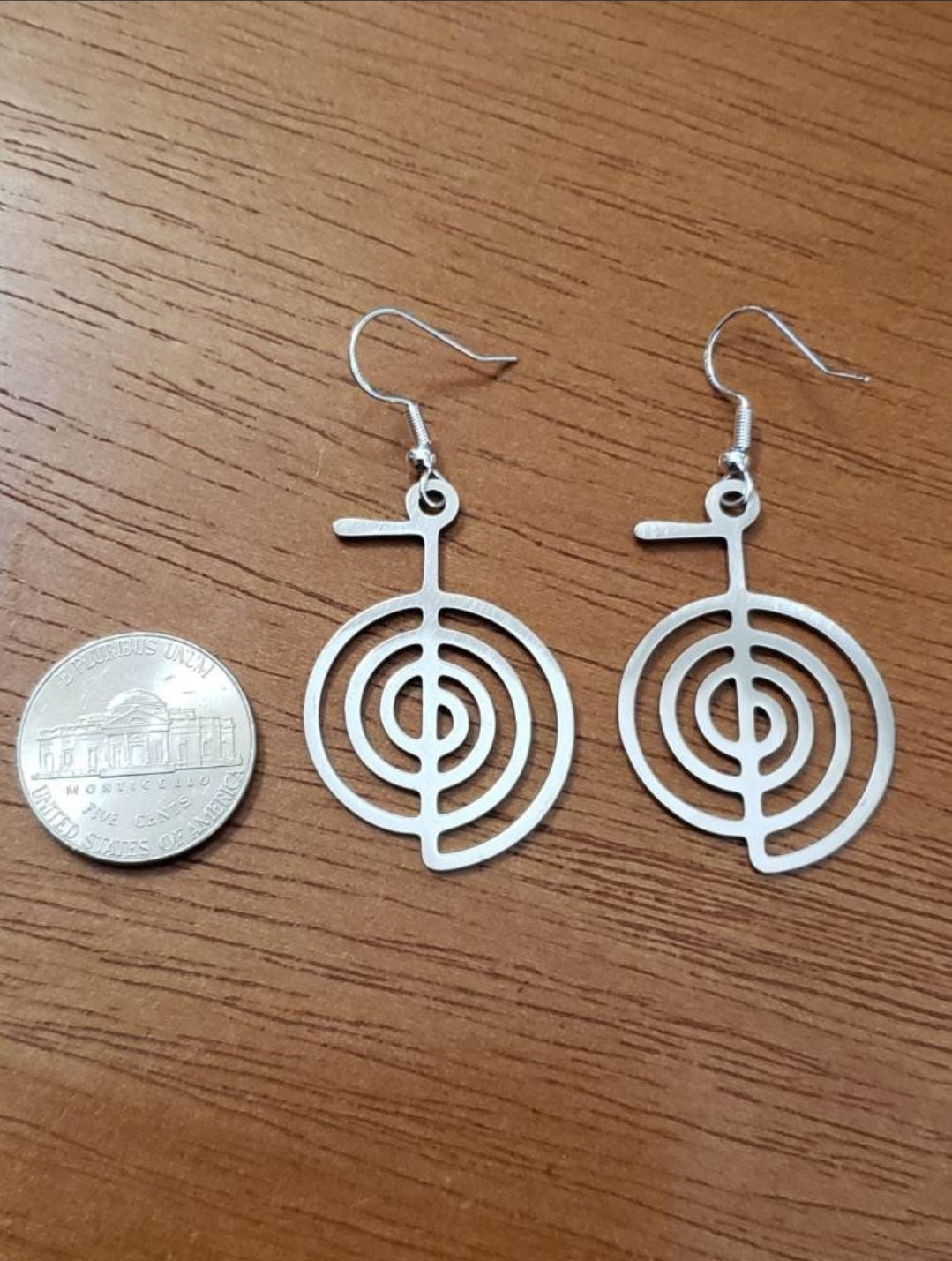 Reiki symbol earrings