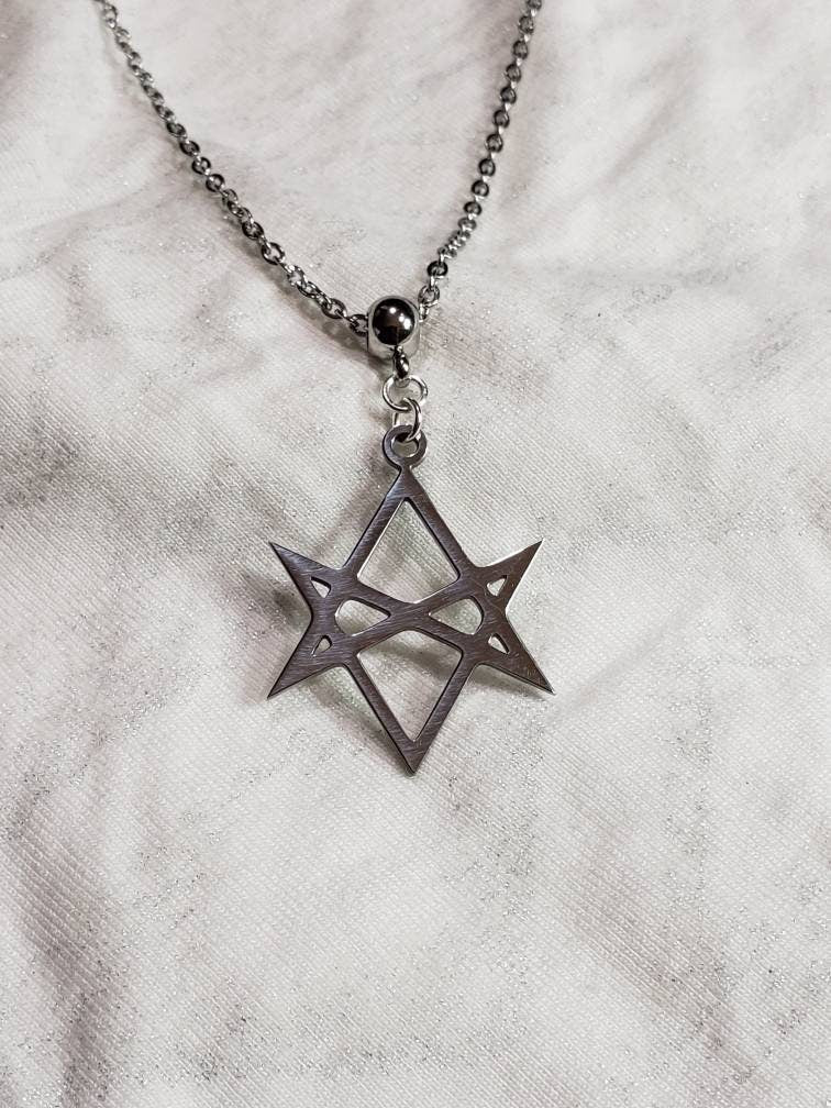 Unicursal hexagram necklace