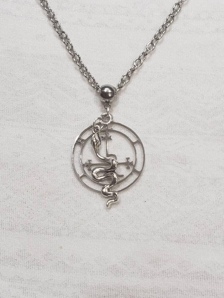 Lilith sigil with serpent necklace