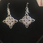 Celtic witches knot necklace with earrings set