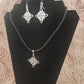 Celtic witches knot necklace with earrings set