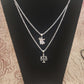 Anubis, Egyptian God of the Afterlife, double strand necklace