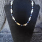 Dumortierite and Howlite necklace