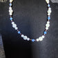 Dumortierite and Howlite necklace