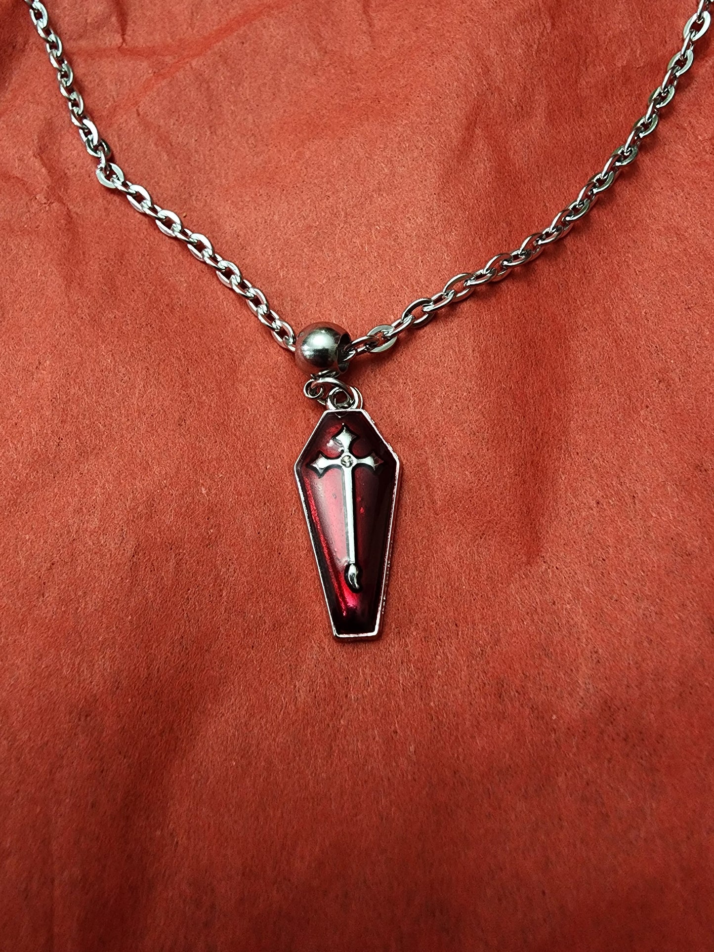 Blood coffin necklace