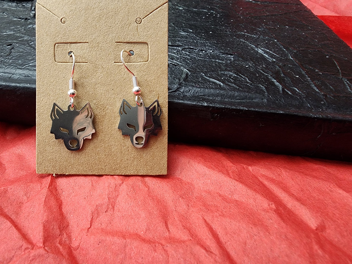 Wolf earrings