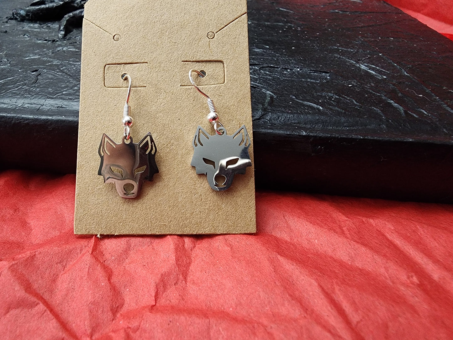 Wolf earrings