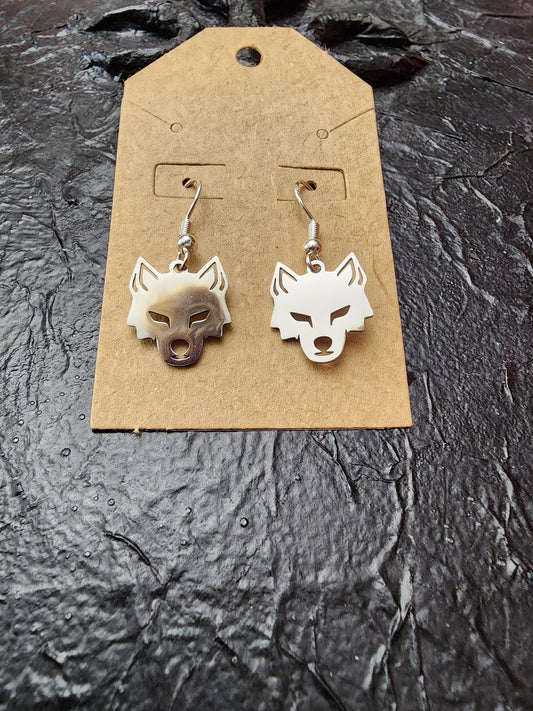 Wolf earrings