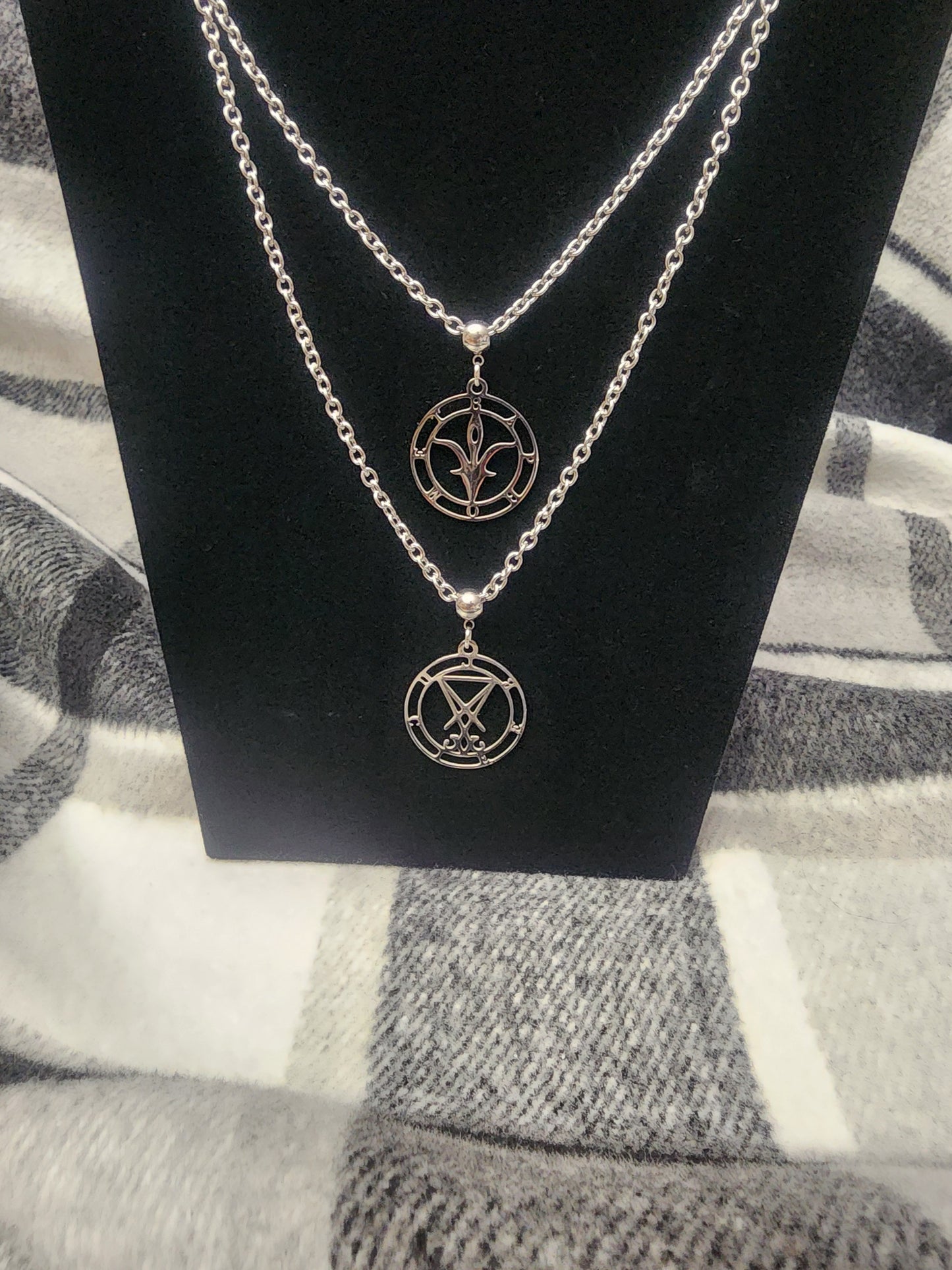 Baphomet and Lucifer necklace