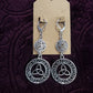 Filigree triskelion earrings