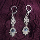 Hamsa Evil Eye earrings