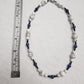 Dumortierite and Howlite necklace