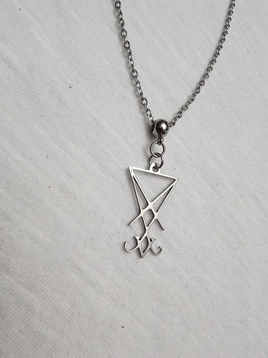 Lucifer sigil necklace