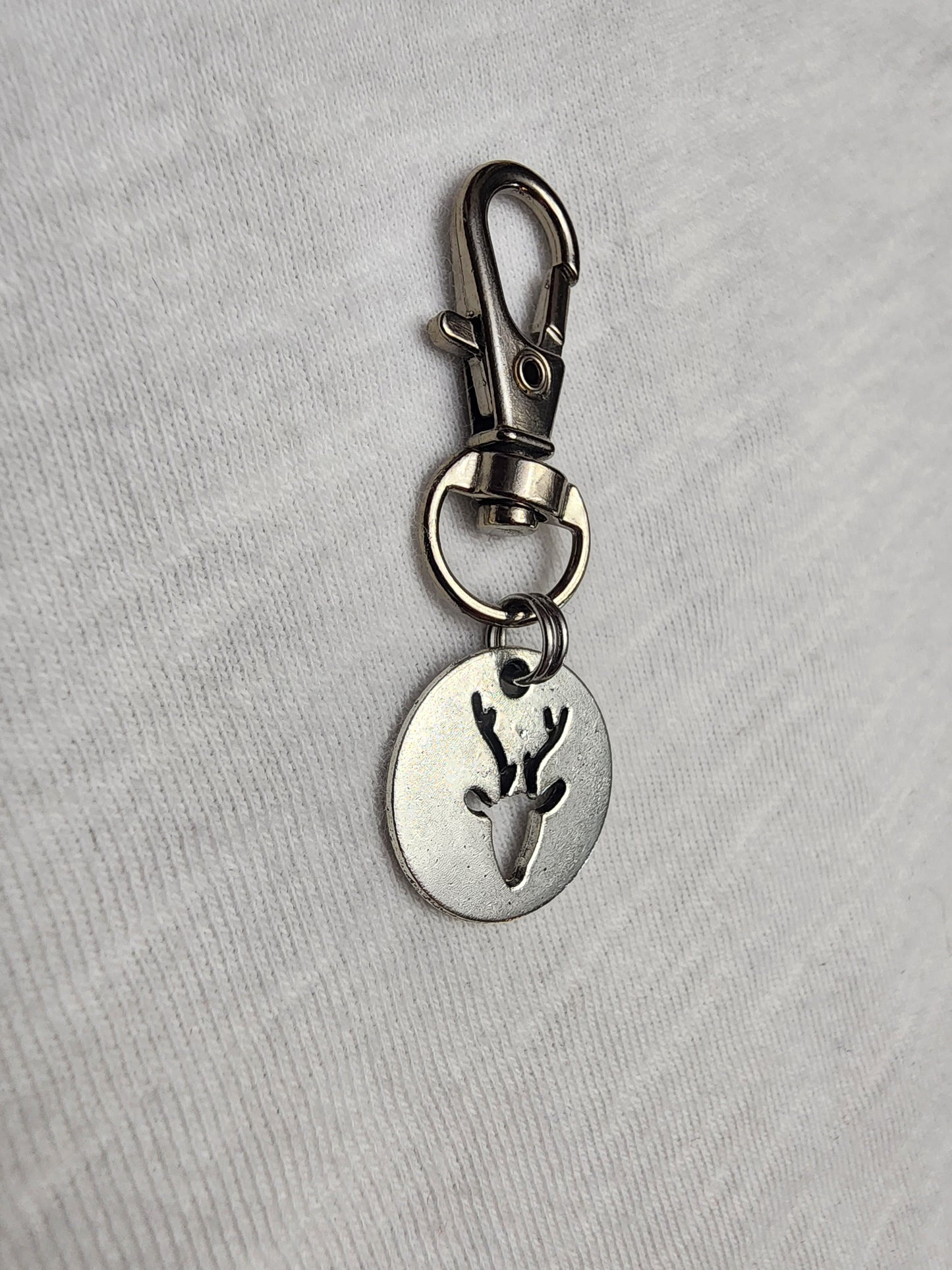 Cernunnos zipper pull or key clip