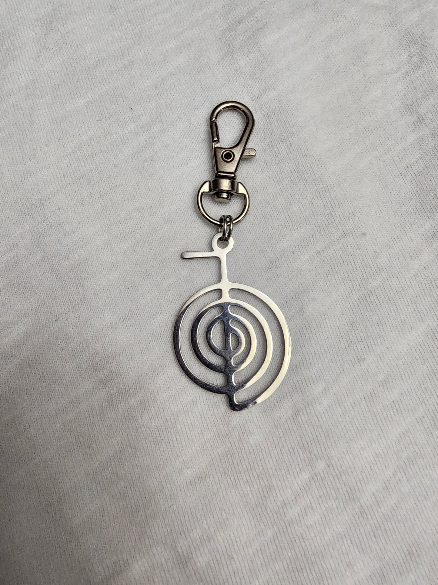 Reiki zipper pull or key clip