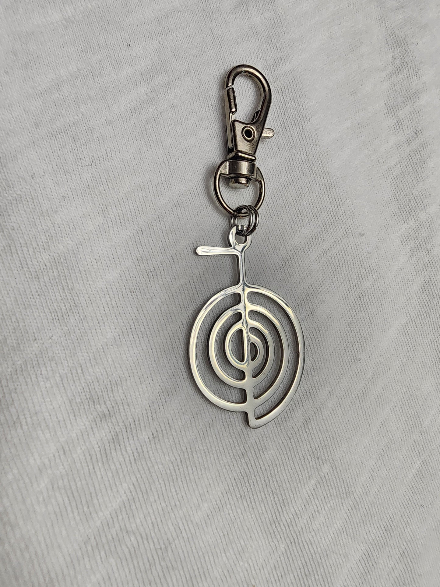 Reiki zipper pull or key clip