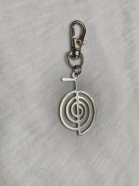 Reiki zipper pull or key clip