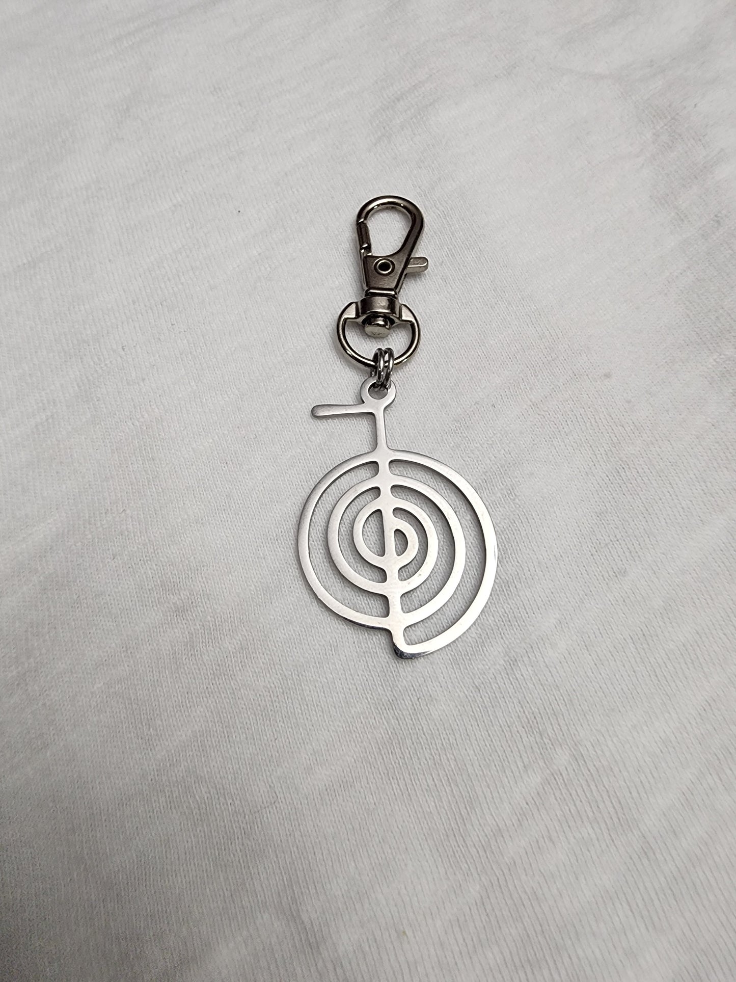 Reiki zipper pull or key clip