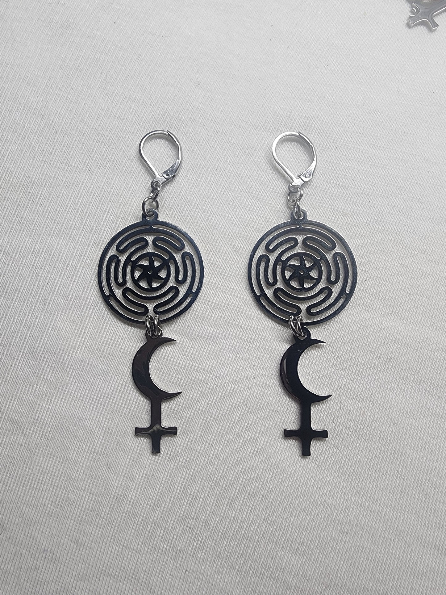 Hekate Black Moon Lilith earrings