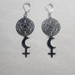 Hekate Black Moon Lilith earrings