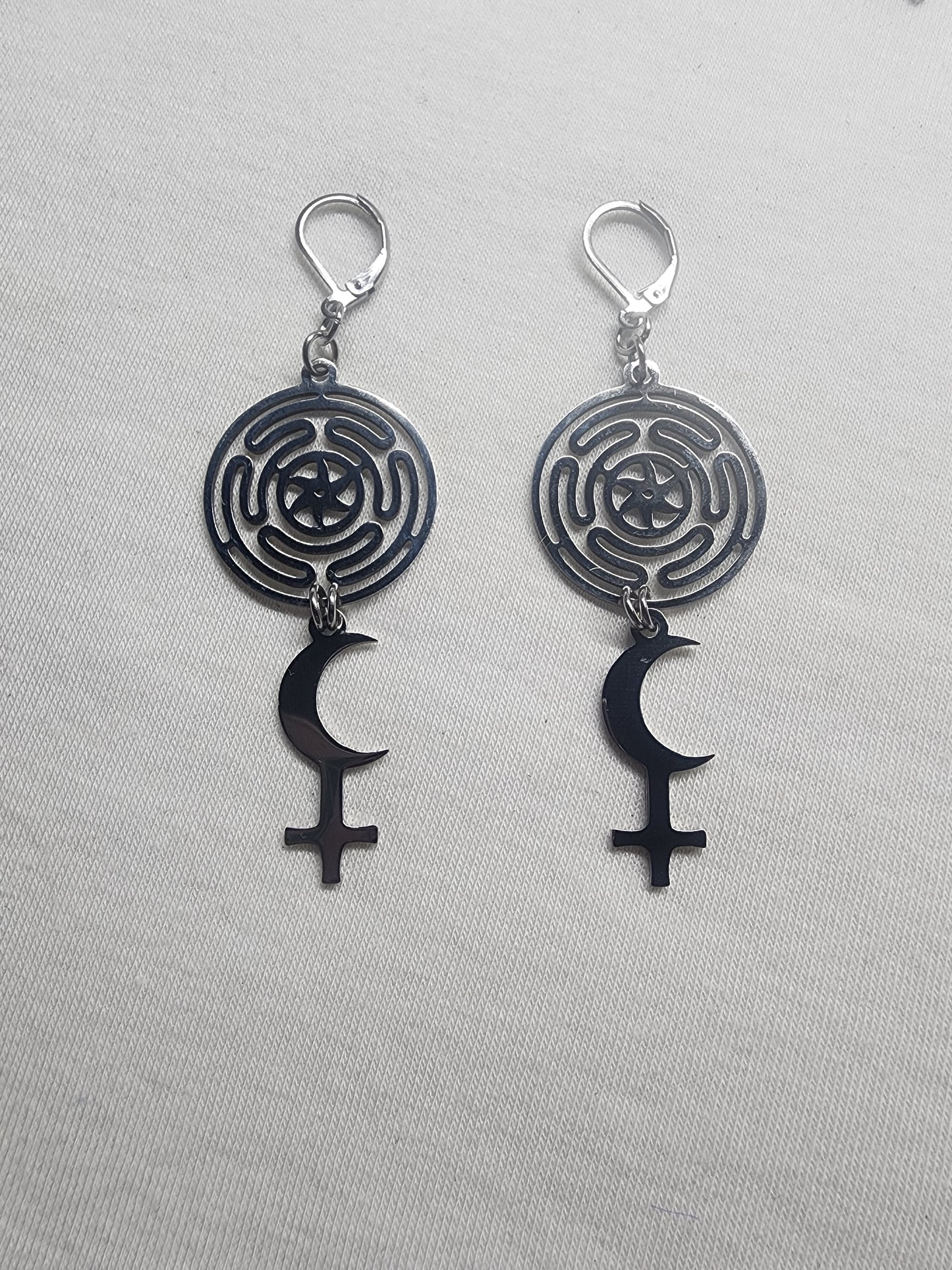 Hekate Black Moon Lilith earrings