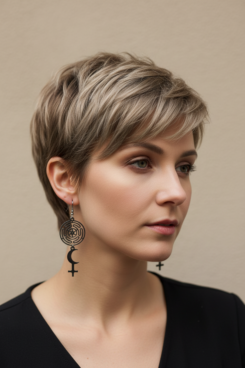 Hekate Black Moon Lilith earrings