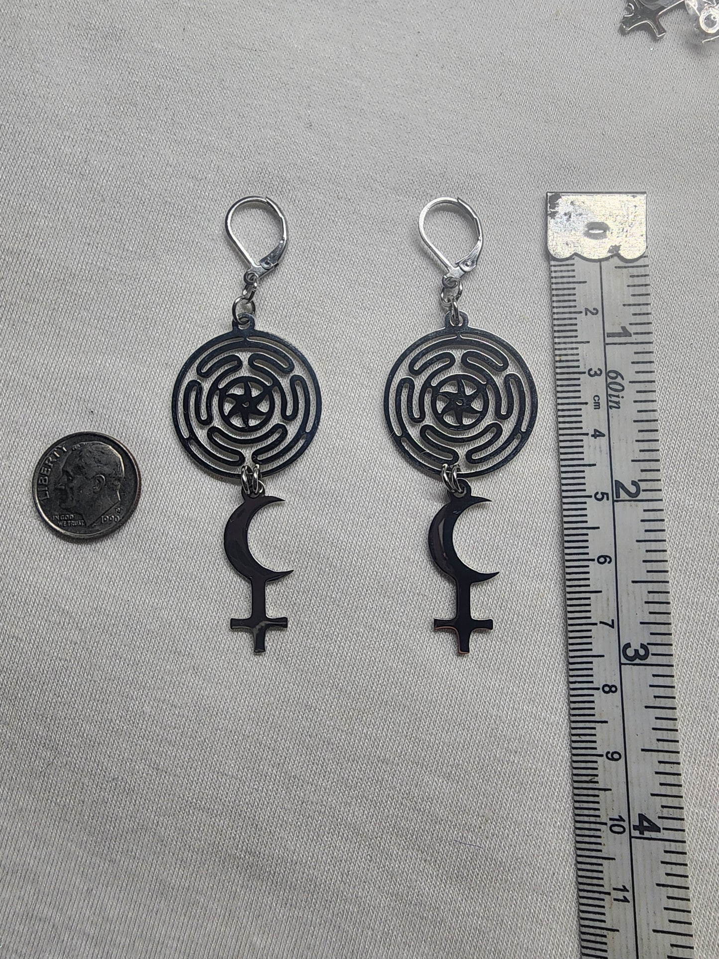 Hekate Black Moon Lilith earrings