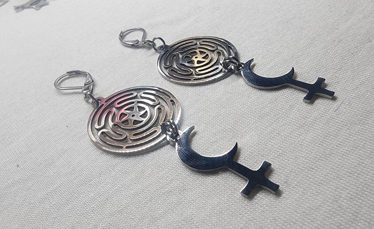 Hekate Black Moon Lilith earrings