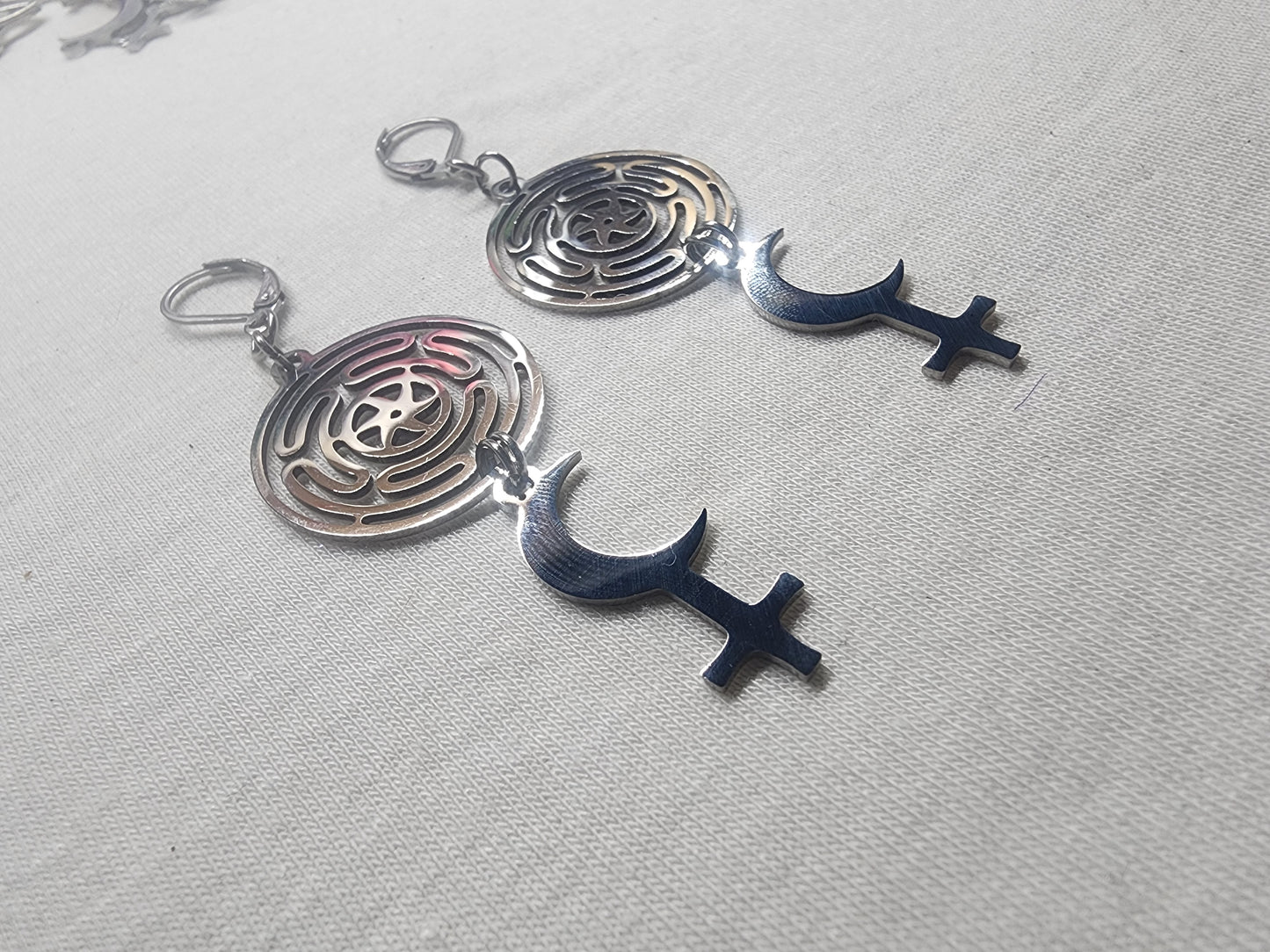 Hekate Black Moon Lilith earrings