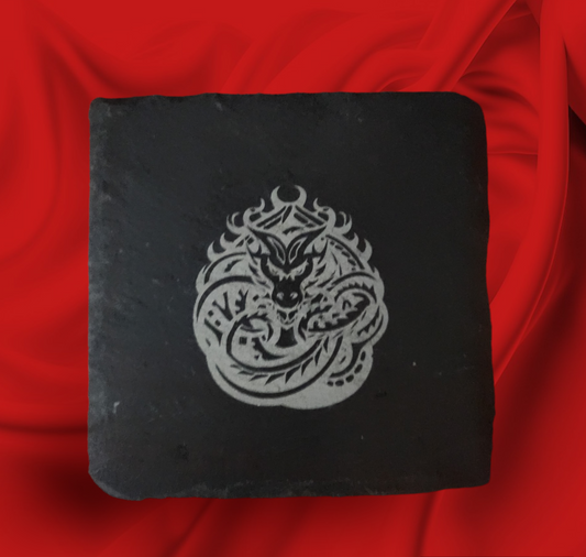 Jormungandr altar tile/coaster set