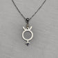 Mercury symbol necklace