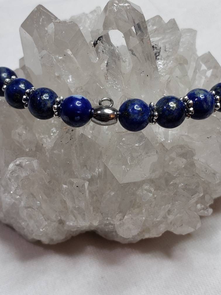 Lapis Lazuli necklace with pendant of choice (Hekate pictured)