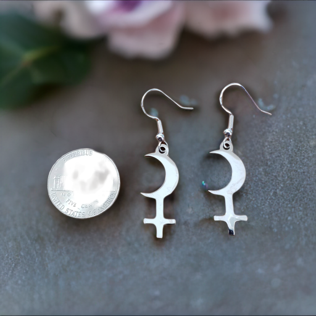 Black Moon Lilith Earrings