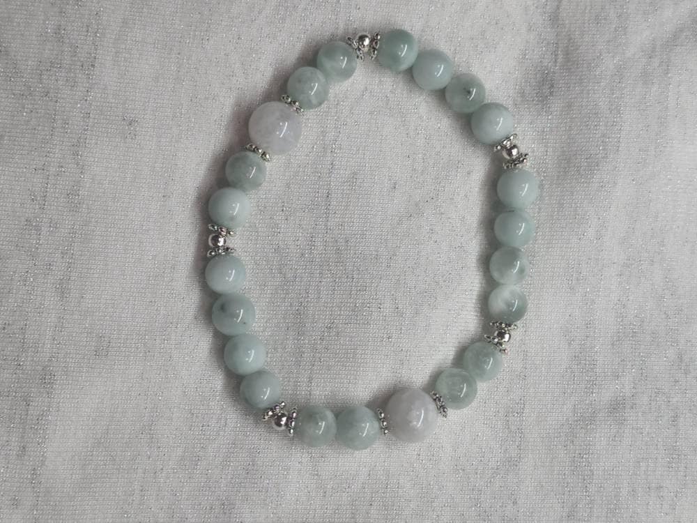 Angelite with Moonstone bracelet