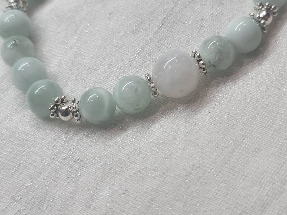 Angelite with Moonstone bracelet