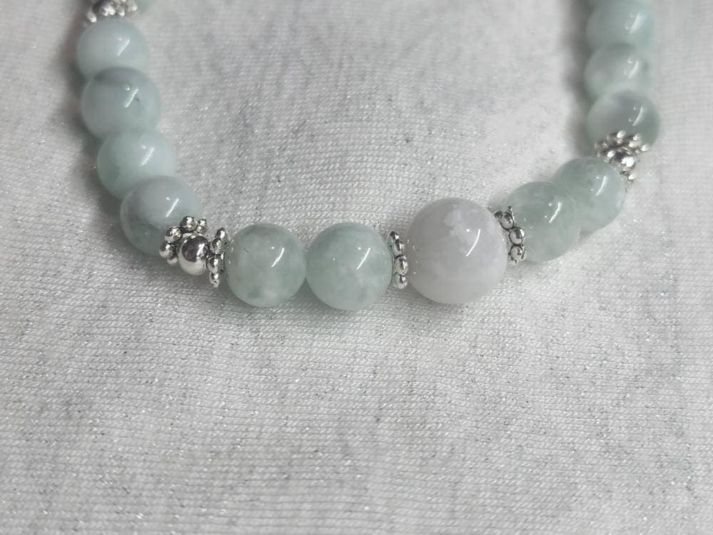 Angelite with Moonstone bracelet