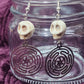 Hekate skull earrings