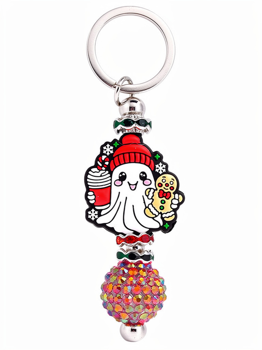 Christmas ghost keychain