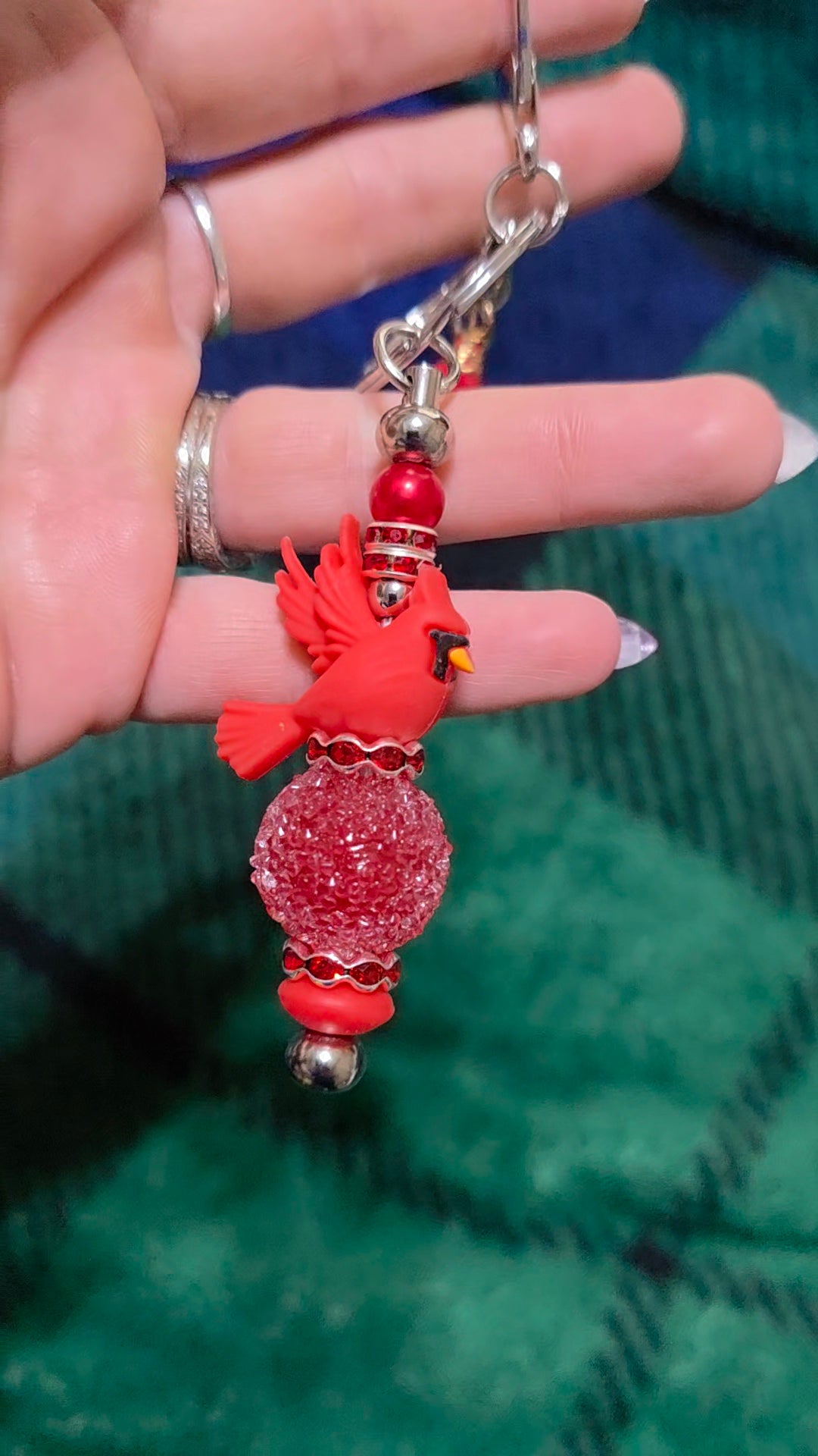 Red Cardinal keychain