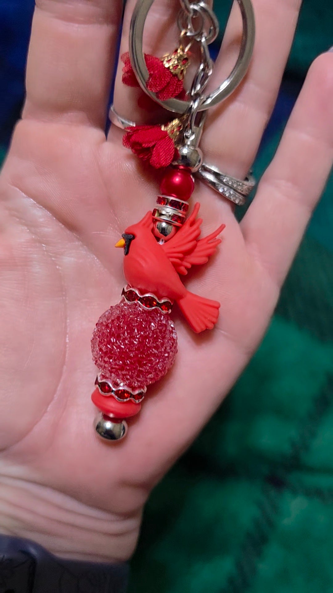 Red Cardinal keychain
