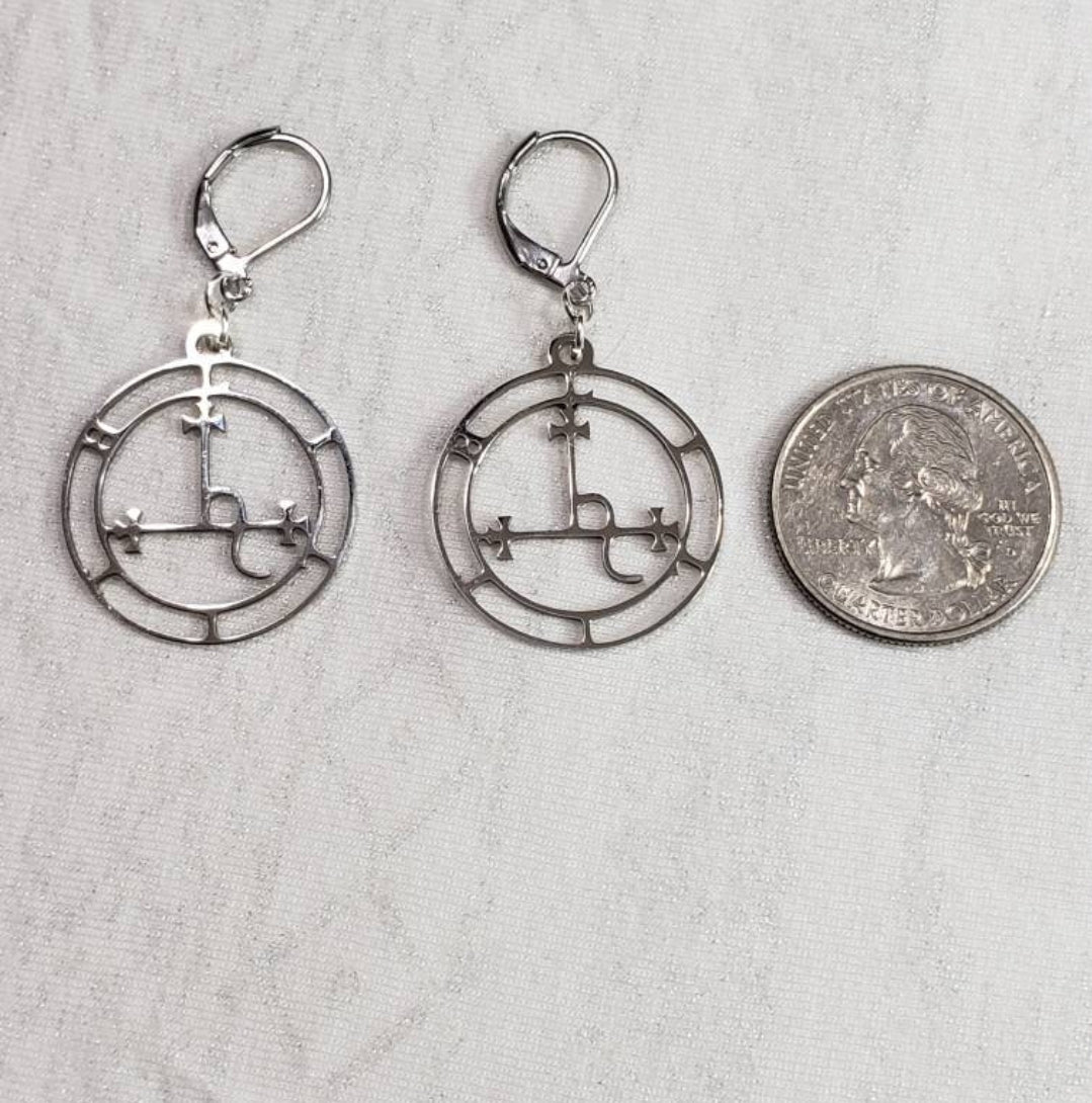 Lilith sigil earrings