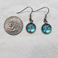 Teal Tree of Life earrings