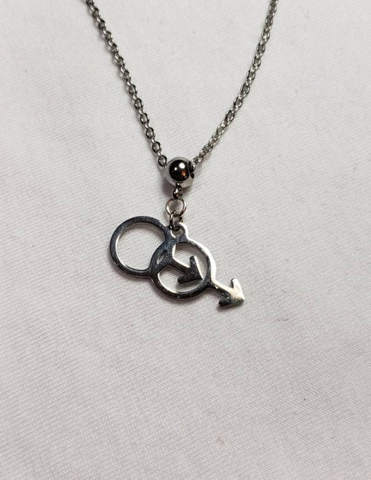 Dual Mars necklace